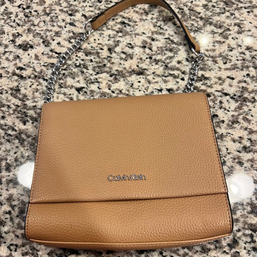 Calvin Klein leather chain purse